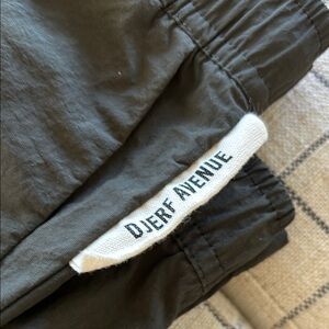 Djerf Avenue Green Track Pants with Elastic Waistband
